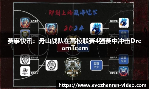 赛事快讯：舟山战队在高校联赛4强赛中冲击DreamTeam